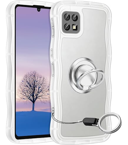 Amazon.co.jp: AQUOS sense6 sense6s ケース クリア ウェーブ SH-54B